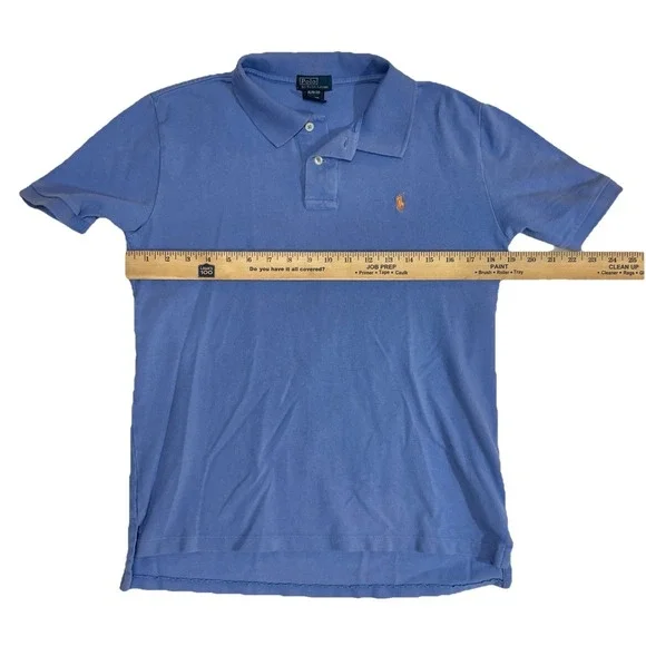 Polo Ralph Lauren Lot 2 Shirts Boy XL 18-20 Youth Golf Preppy Salmon Blue School - Picture 4 of 10